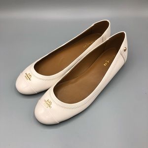 Leather Coach Flats